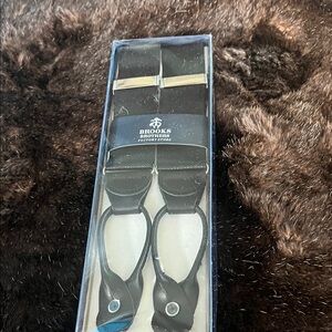 Brooks Brothers Black Suspenders